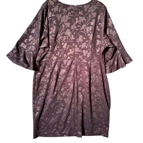 Shelby & Palmer Dark‎ Navy Bell Sleeve Sheath Dress – Size 22W - Picture 4 of 7